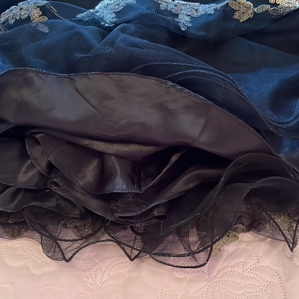 NWT Lenovia Off the shoulder Appliqué Tulle Dress - Picture 15 of 15